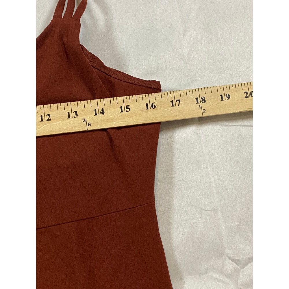 Athleta Hyper Focused Bra Dress Powervita Rust Strappy Back Mini‎ Dress Medium - Picture 11 of 13
